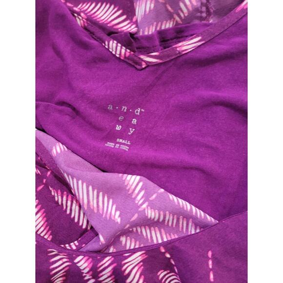 A New Day Women's Printed Asymmetrical Ruffle Tank Top Sleeveless Blouse - small - Picture 6 of 8